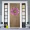 Glittered Pink and Purple Easter Egg Wreath 20" Unlit